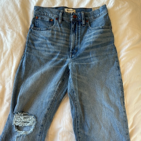 NWT Madewell Jeans Womens The Perfect Vintage Straight Distressed - Picture 7 of 9